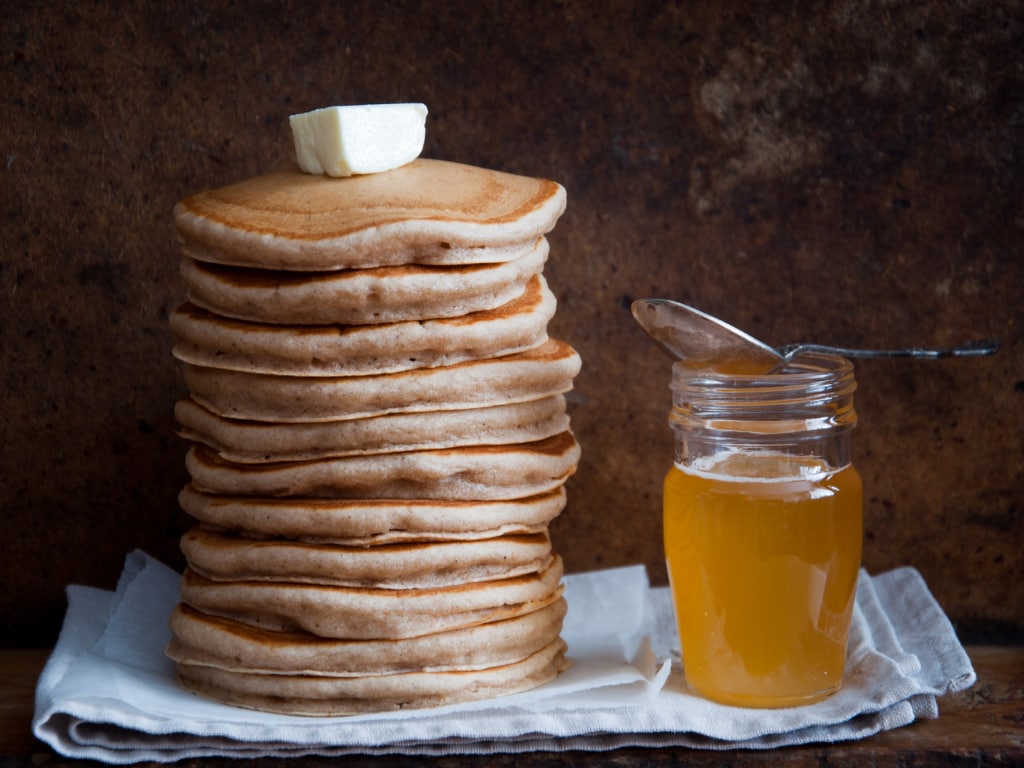 Whole wheat Vegan Banana Pancake