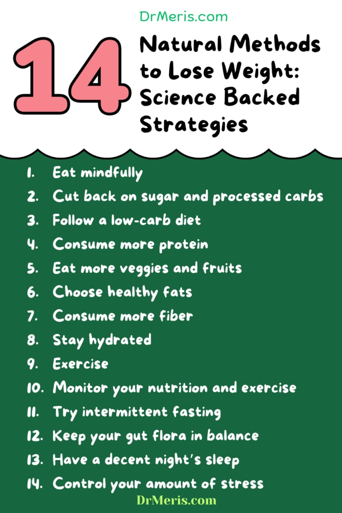 14 Natural Methods to Lose Weight Effectively and Sustainably: Science Backed Strategies