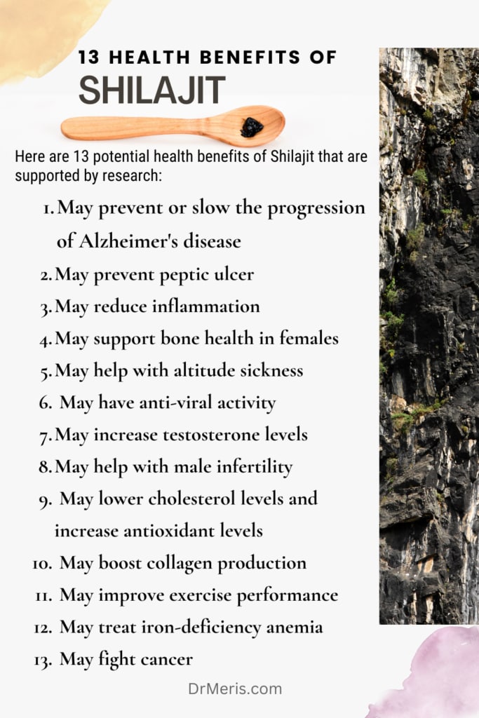 Health benefits of Shilajit