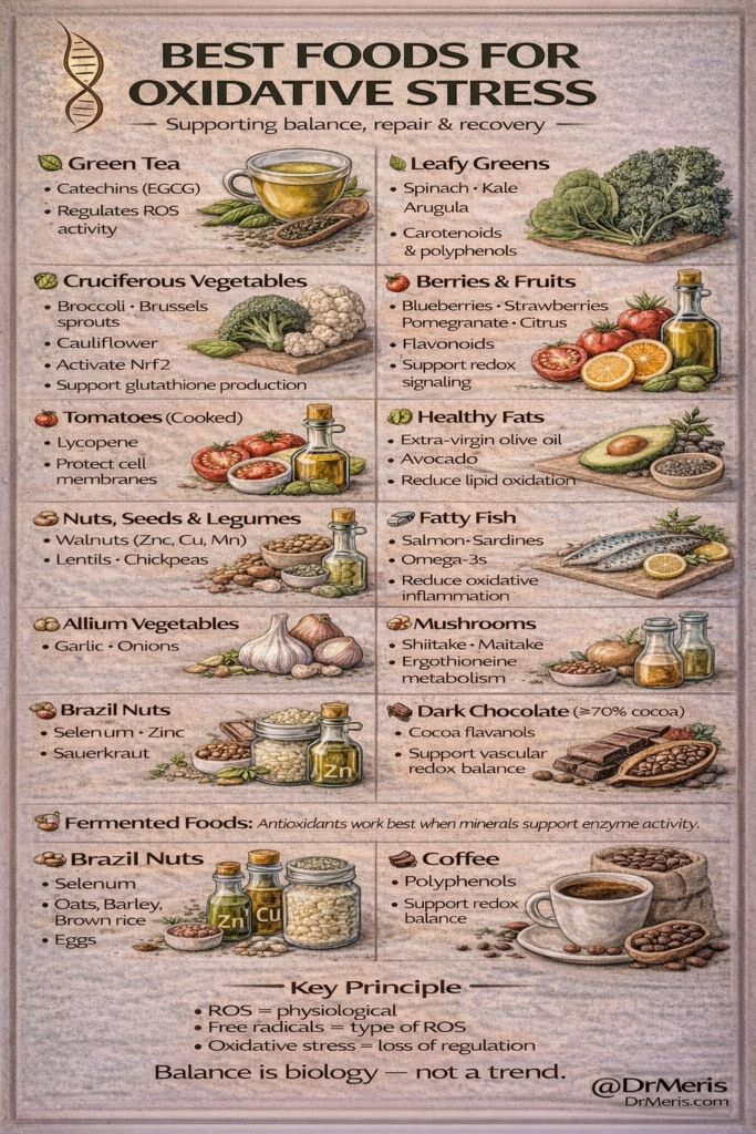 Foods good for oxidative stress